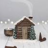 🏠Log Cabin Räuchergefäß mit rauchendem Schornstein🎄Perfektes Weihnachtsgeschenk