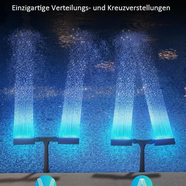 ✨Letzter Tag 49 % Rabat🔥Solar-Poolbrunnen mit Doppelbogenbeleuchtung