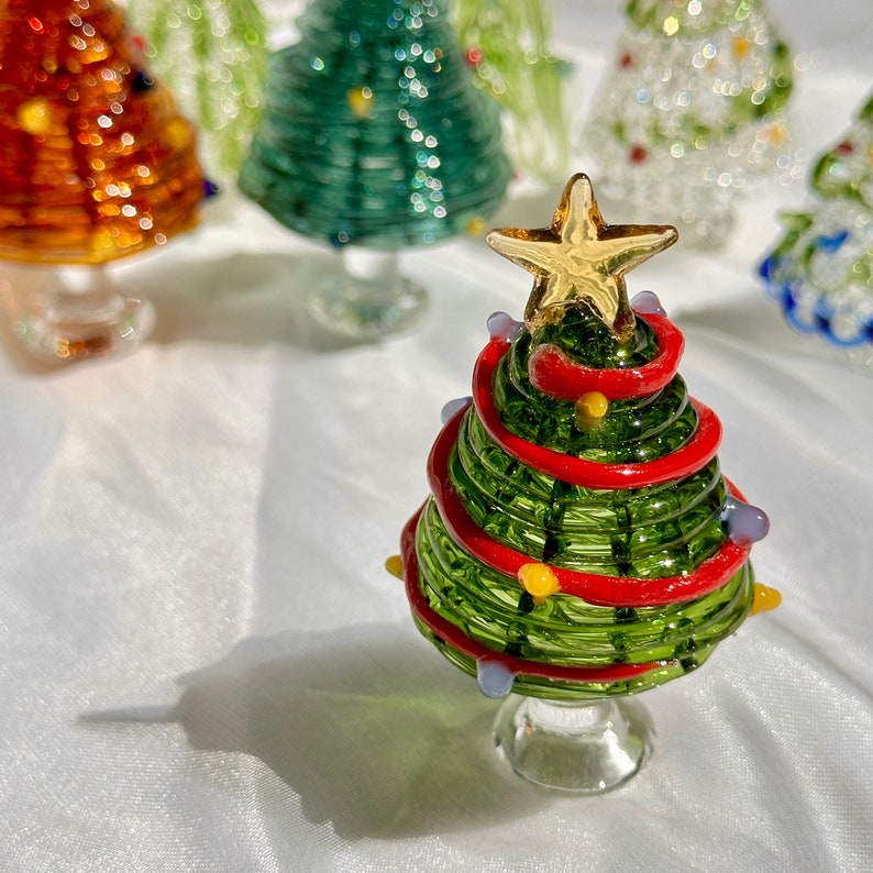 (🌲EARLY CHRISTMAS SALE - 49% OFF) Handmade Glass Christmas Tree Statue