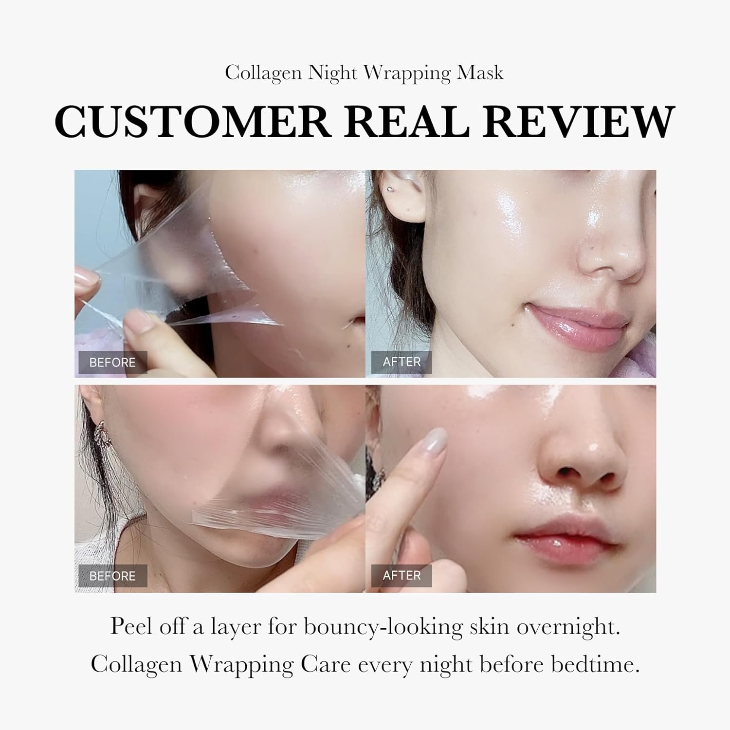 🔥Last Day Promotion 70% OFF🔥Collagen Night Wrapping Mask⚡Buy 3 Get 1 Free