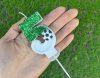 Creative football digital birthday candle