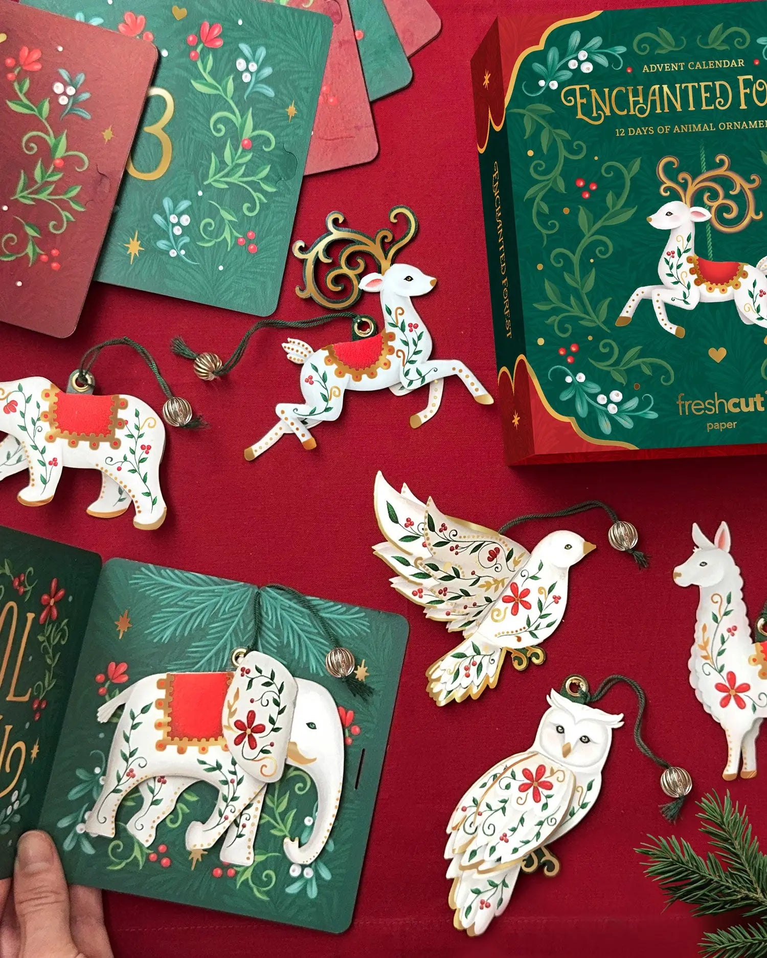 🔥Last Day Promotion 50% OFF🔥12 Days of Enchanted Forest Ornaments Advent Calendar