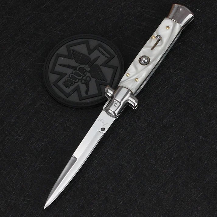 Pure Handmade Old School Italian Stiletto Pocket Knife - Buy 2 Free Shipping