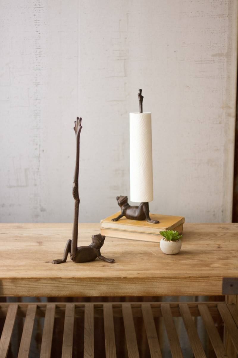 ⚡️FLASH SALE 49% OFF - Home Decoration Cast Iron Frog Toilet Paper Holder
