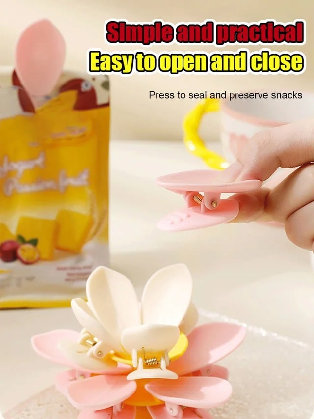 💥LAST DAY SALE 50% OFF💥Lotus Sealing Clip Refrigerator Magnet