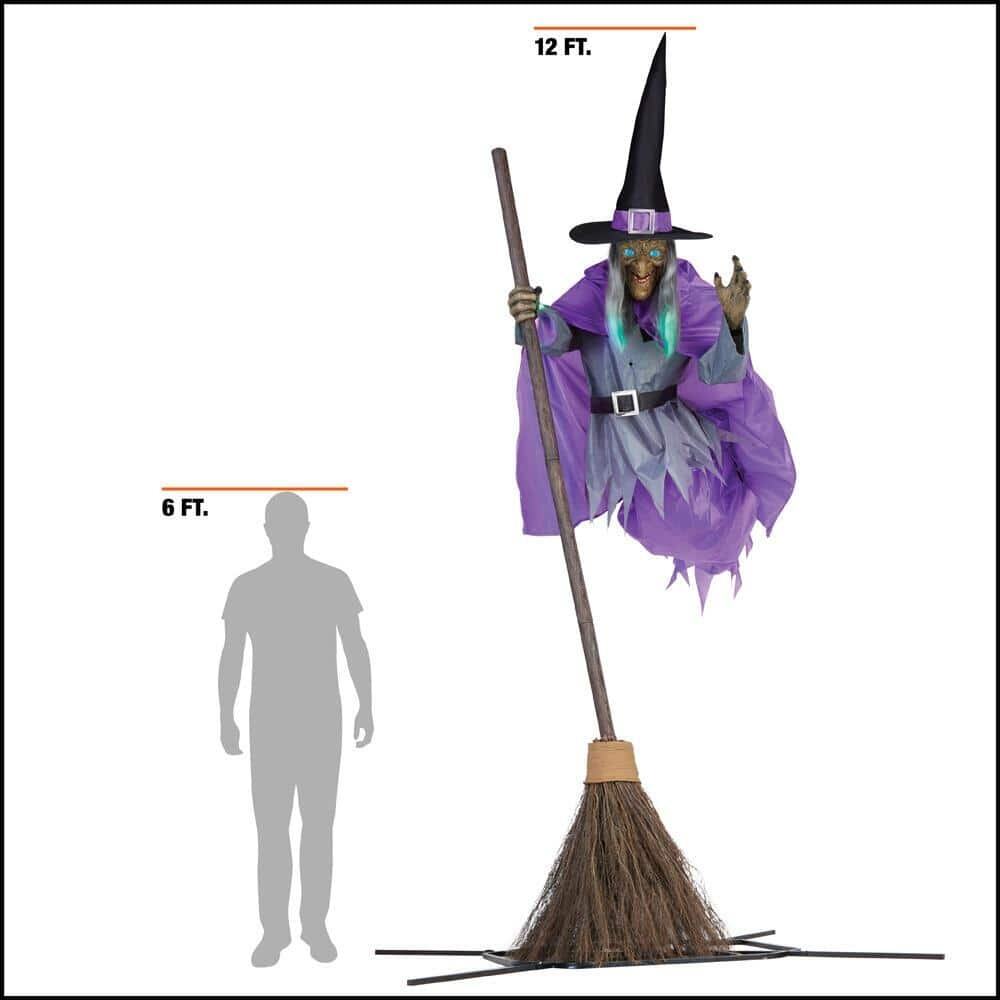 🔥Halloween Discount 50% OFF🔥12 ft. Flying Witch