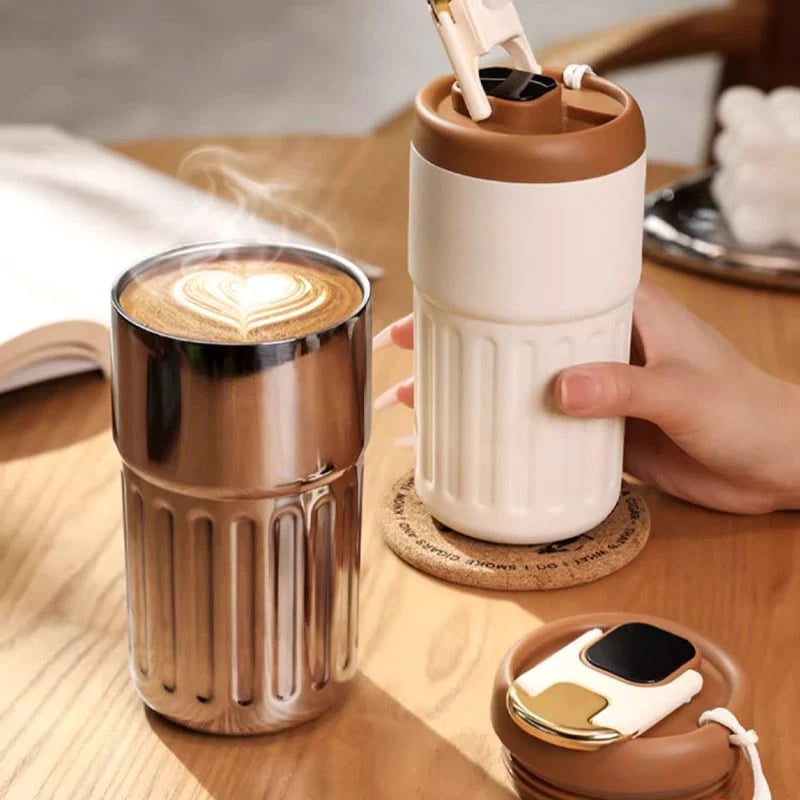 🔥Last Day 50% OFF🔥 - Coffee Thermos With Temperature Display