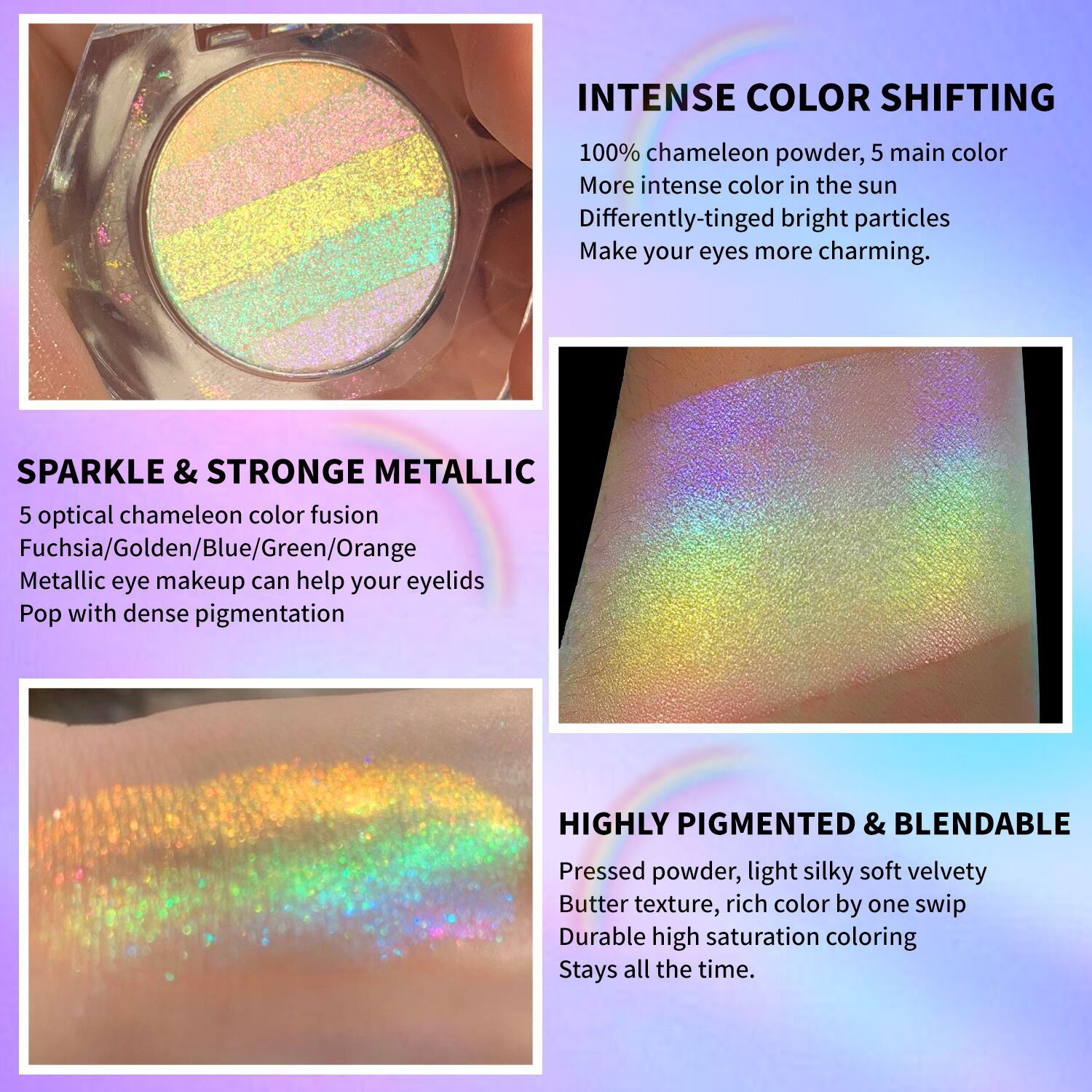 BUY 2 FREE SHIPPING🌈Rainbow Highlighting Eyeshadow