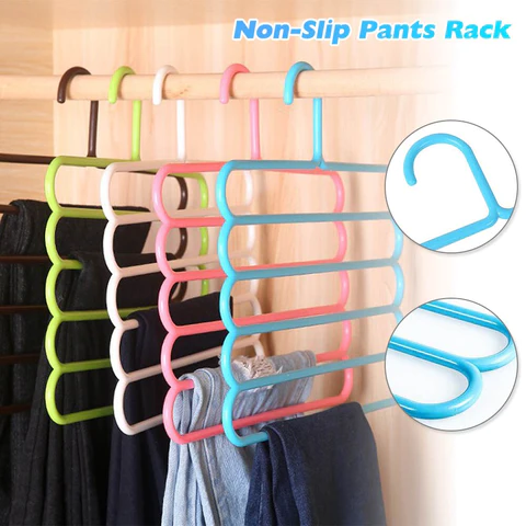(🌲Early Christmas Sale- SAVE 48% OFF)5 LAYERS MULTIPURPOSE HANGER--buy 5 get 3 free & free shipping（8pcs）