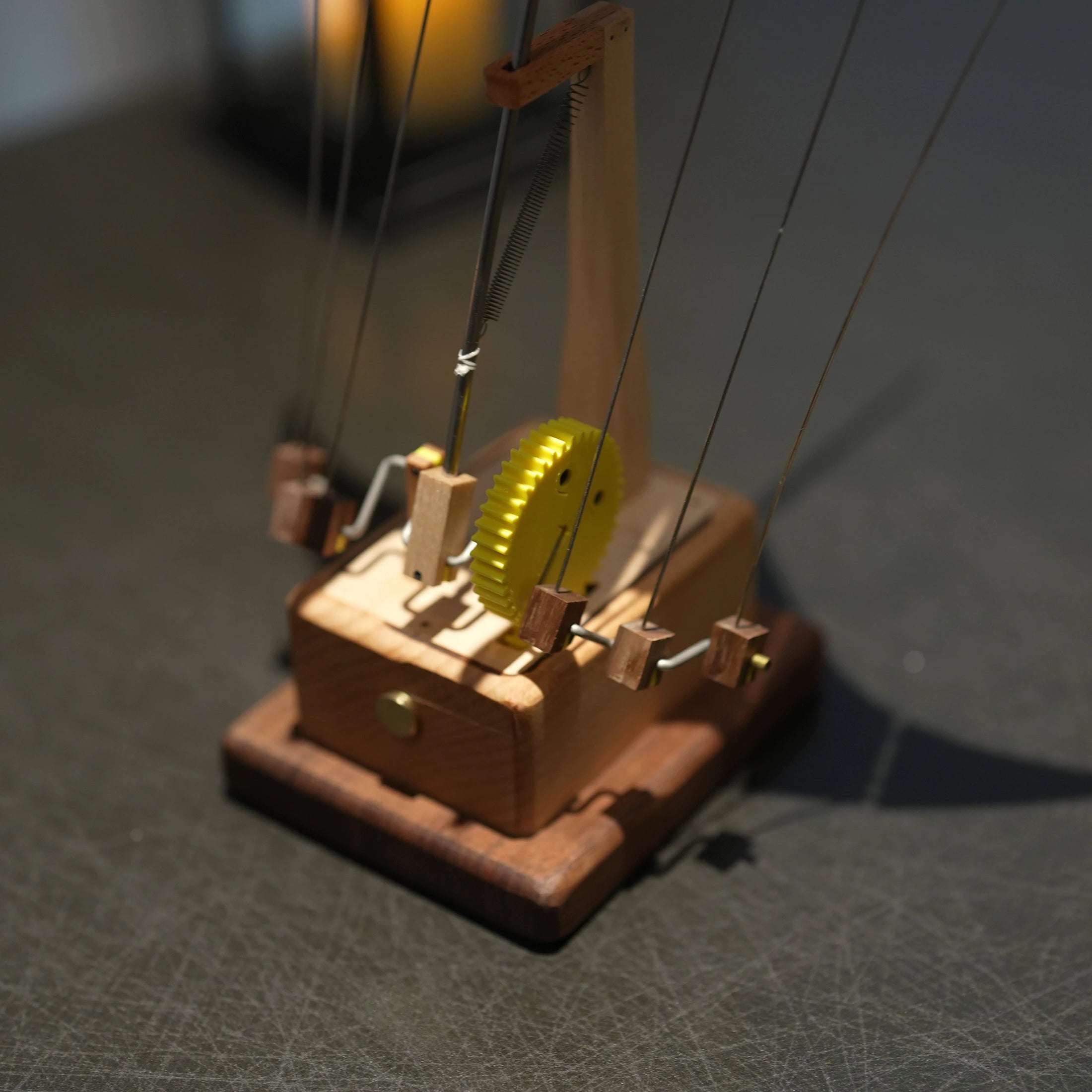 Artisan Handcrafted Wooden Manta Ray Automaton