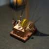 Artisan Handcrafted Wooden Manta Ray Automaton