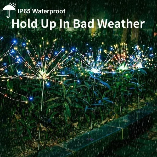 (🔥Last Day Promotion 50% OFF)🎁Waterproof  Solar Garden Fireworks Lamp