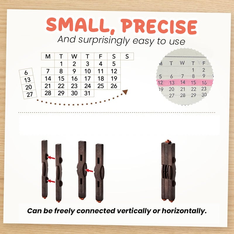 🔥Last Day 50% OFF - Connecting Calendar Stamp