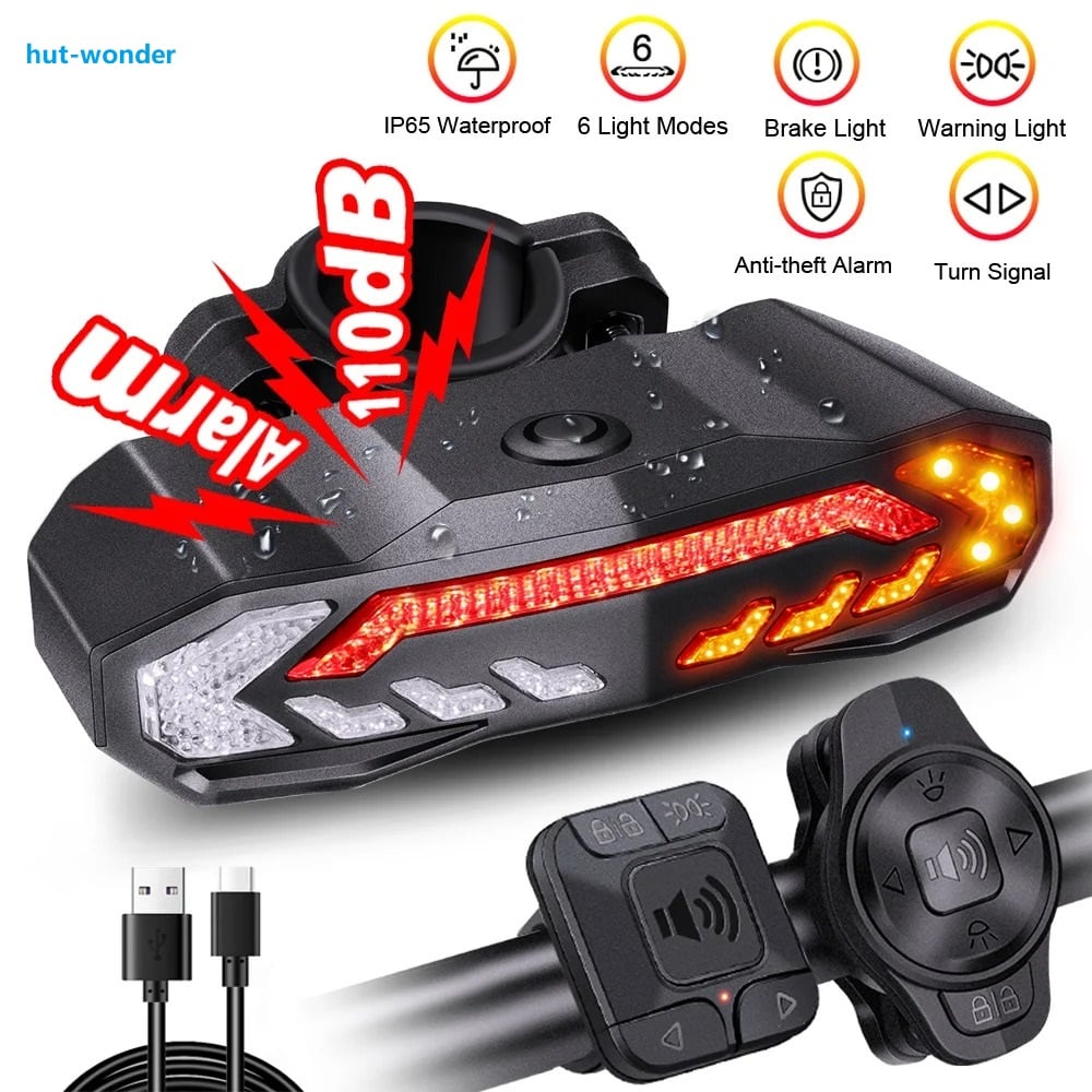 🔥Last Day Sale - 50% OFF🎁 5-In-1 Bicycle Turning Tail Light Bell Alarm