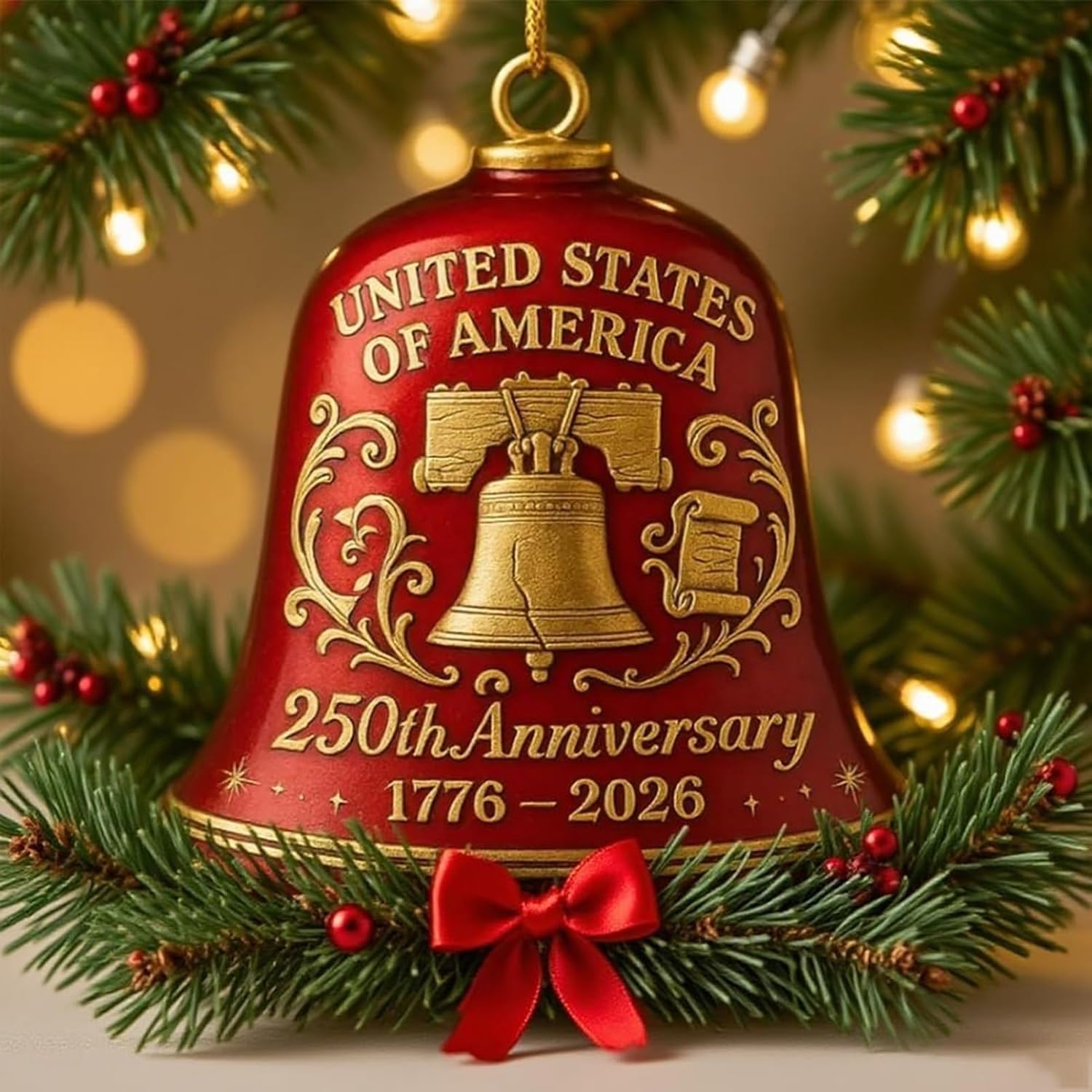 ⏰LAST DAY SALE 50% OFF🔔United States 250th Anniversary Bell Ornament