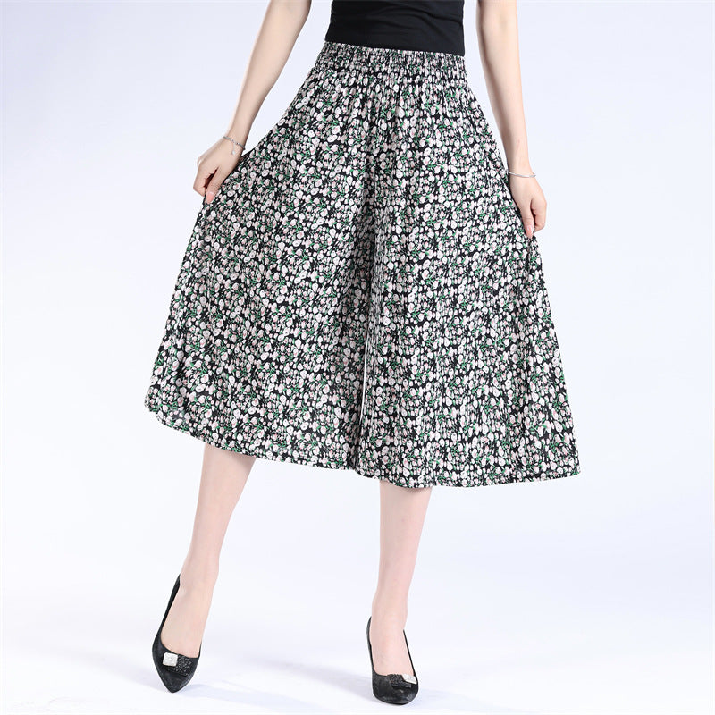 🏆Letzter Tag 49% Rabatt🔥Damen-Culottes mit weitem Bein und plissiertem Chiffon