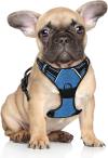 BARKBAY No Pull Dog Harness Front Clip Heavy Duty Reflective Easy Control Handle for Large Dog Walking(Black,L)