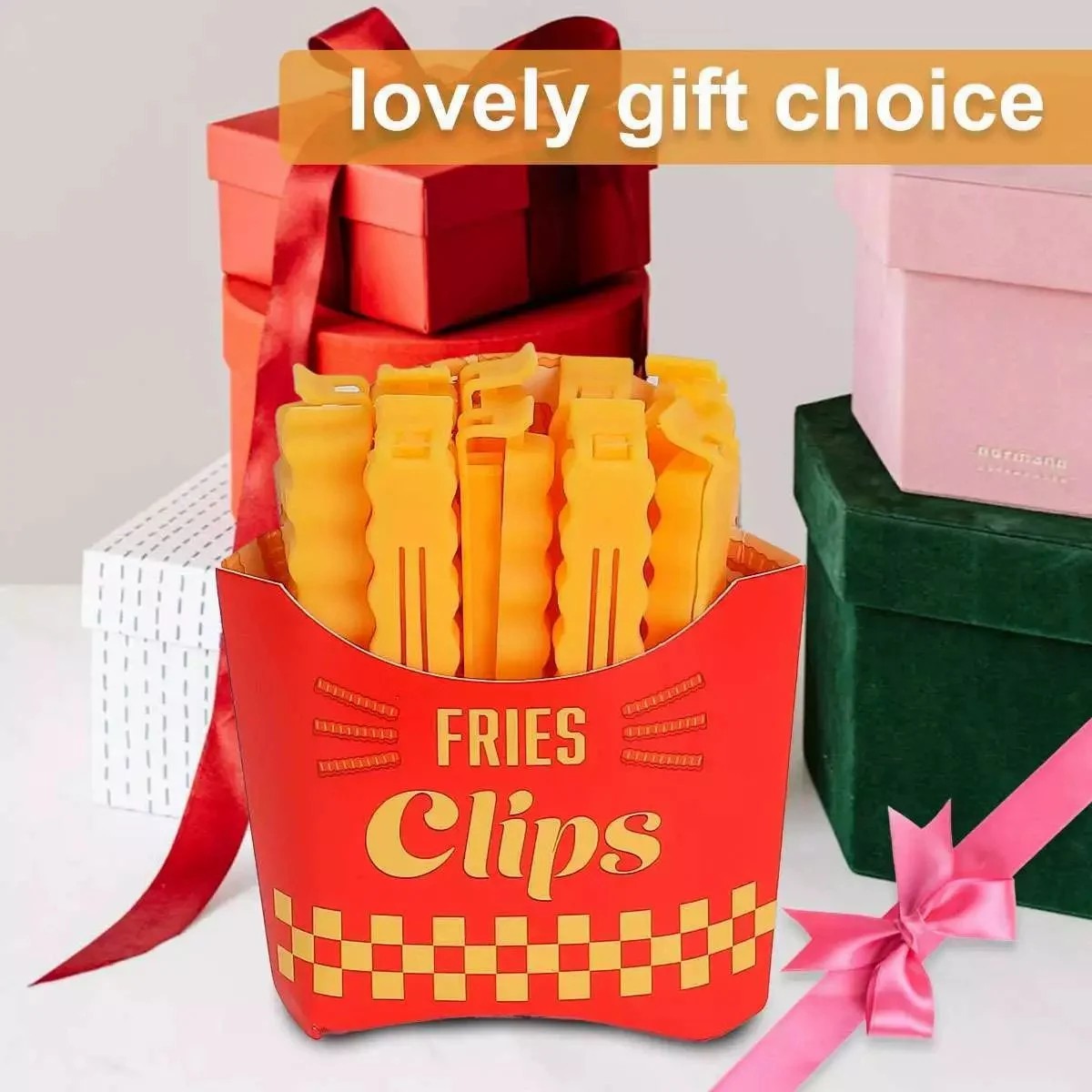 Last Day 49% OFF🔥12pcs Fridge Magnetic Food Bag Clips