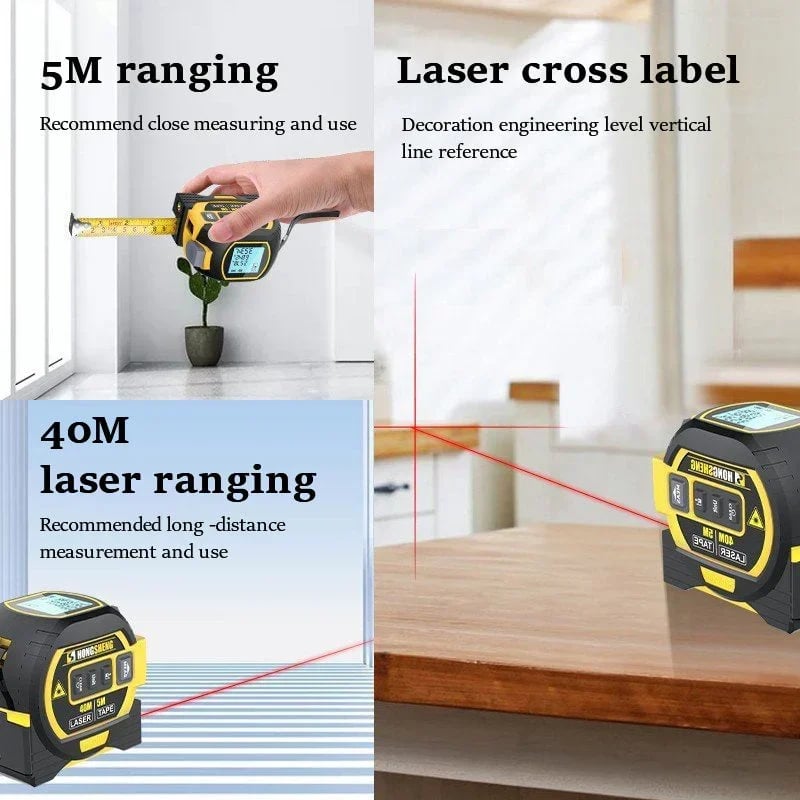 🔥(Last Day Promotion -50% OFF) Measurin Sight 3-In-1 Infrared Laser Tape Measuring, BUY 1 FREE SHIPPING