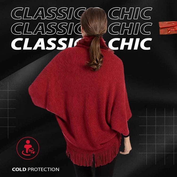 (🔥Hot Sale-Save 49% OFF) Ladies Knitted Loose Thickened Shawl Coat(Buy 2 Free Shipping)