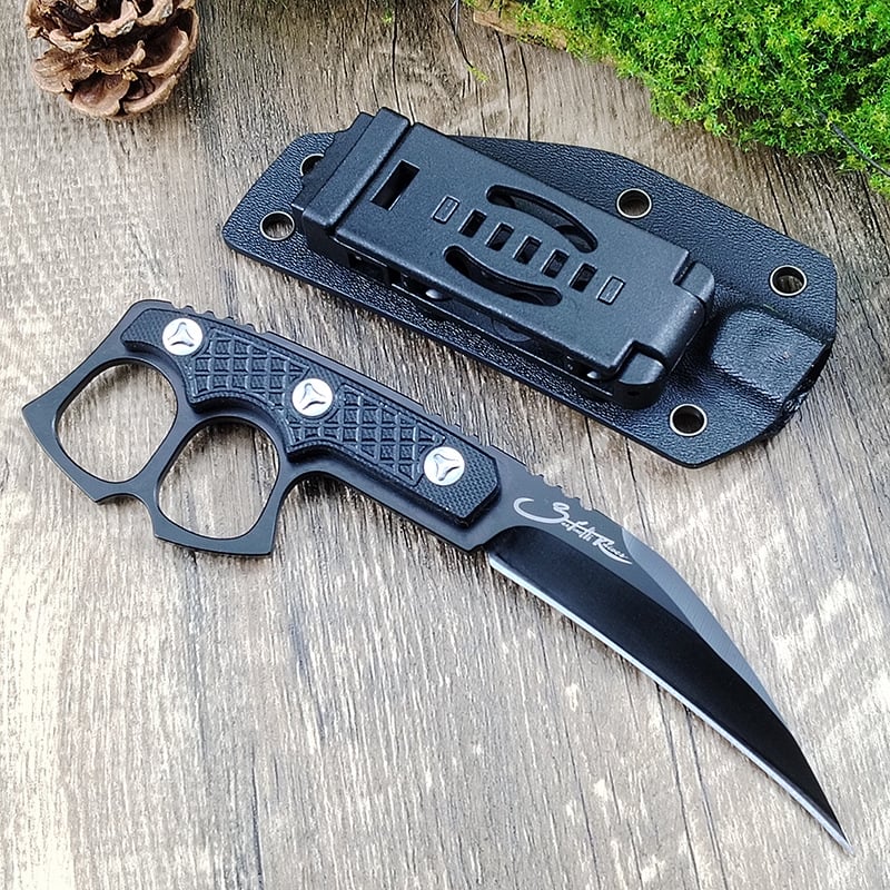 Black Blade Integrated Steel Claw Tactical Knife