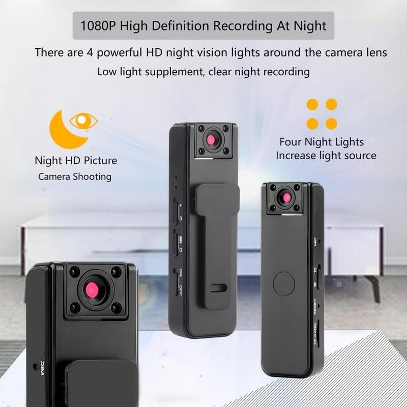 🔥Last Day 49% OFF🔥 - Wearable Body Cam with Night-Vision & 180° Rotation Lens