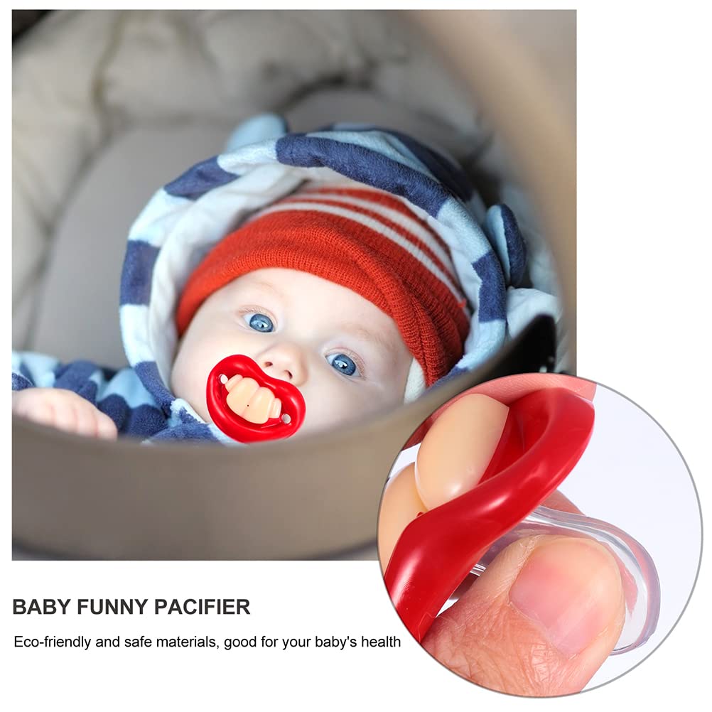 (🎄Christmas Hot Sale - 48% OFF) Funny Teeth Baby Pacifiers, BUY 5 GET 3 FREE & FREE SHIPPING