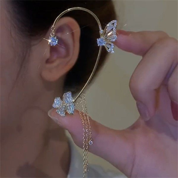 🔥Early Mother's Day Sale- SAVE 70% OFF-✨Butterfly Tassel Style Zircon Earrings