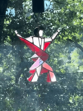 🔥The Memphis Melody💃🤘 Handmade Stained Glass Spinner