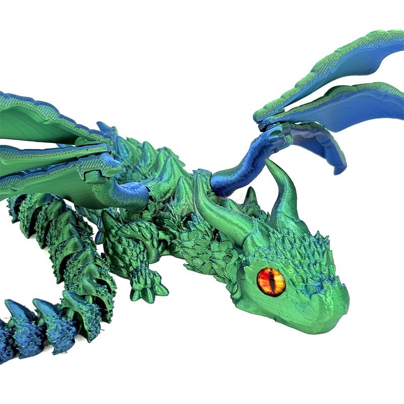 Articulated Winged Dragon – Stunning Flying Dragon Toy with Majestic Horns