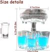 🥂6 Shot Glass Dispenser and Holder - BUY 2 FREE SHIPPING