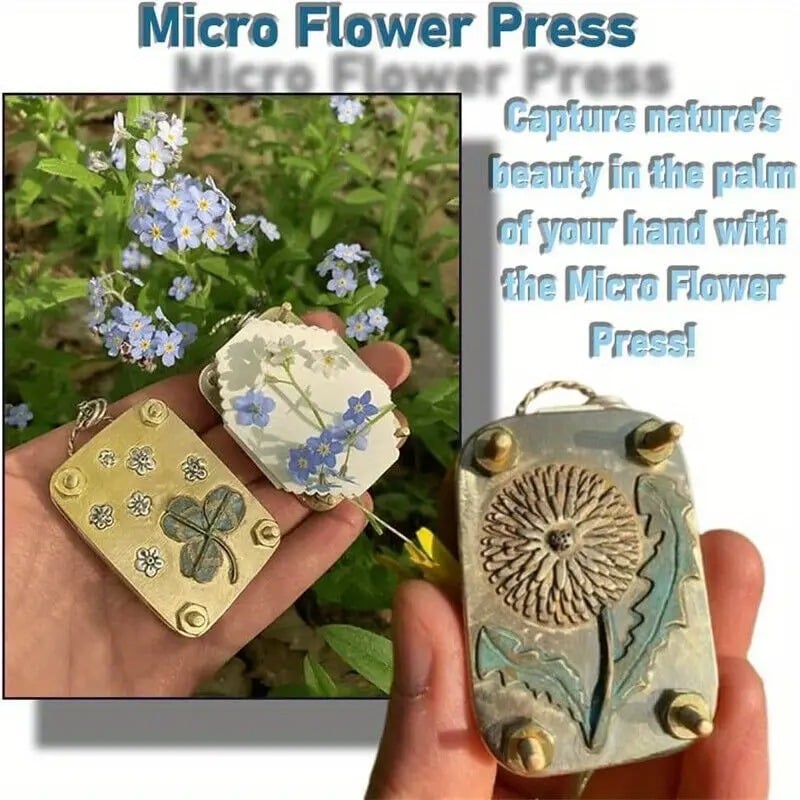 🔥Last Day 50% OFF-Micro Flower Press, Miniature Flower Press Kit