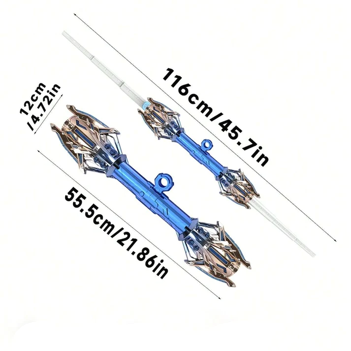 (🔥Last Day Promotion - 70% Off) Galactic Dual-Blade Extendable Lightsaber Toy - Buy 2 Free Shipping