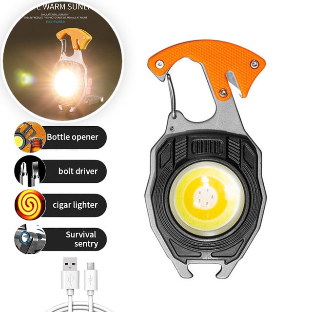 (🔥Hot Sale - 49% OFF)  Multifunction Keychain Flashlight