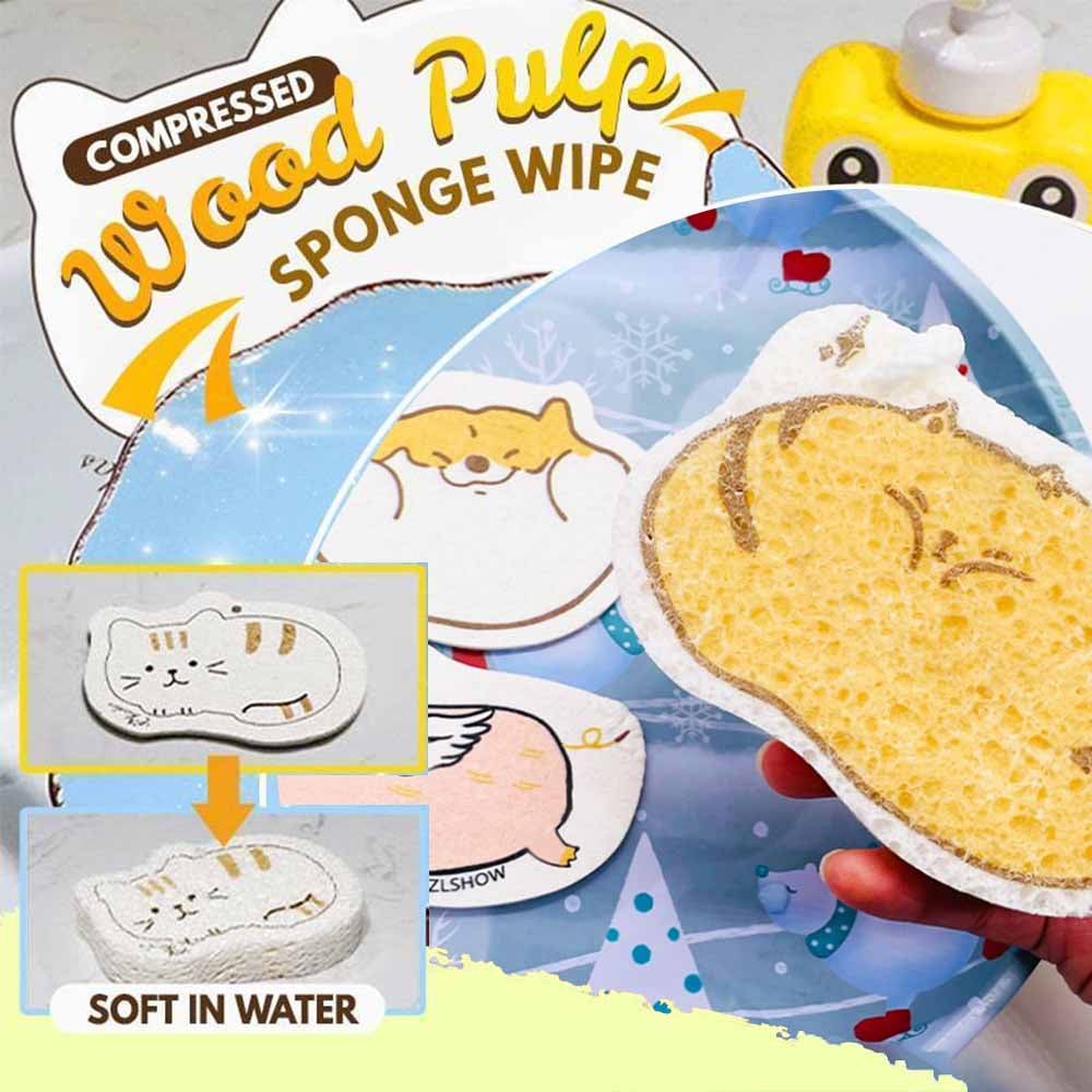 🎁Early Christmas Sale 48% OFF - Natural Compressed Cleaning Sponge 🔥🔥BUY 4 GET 2 FREE