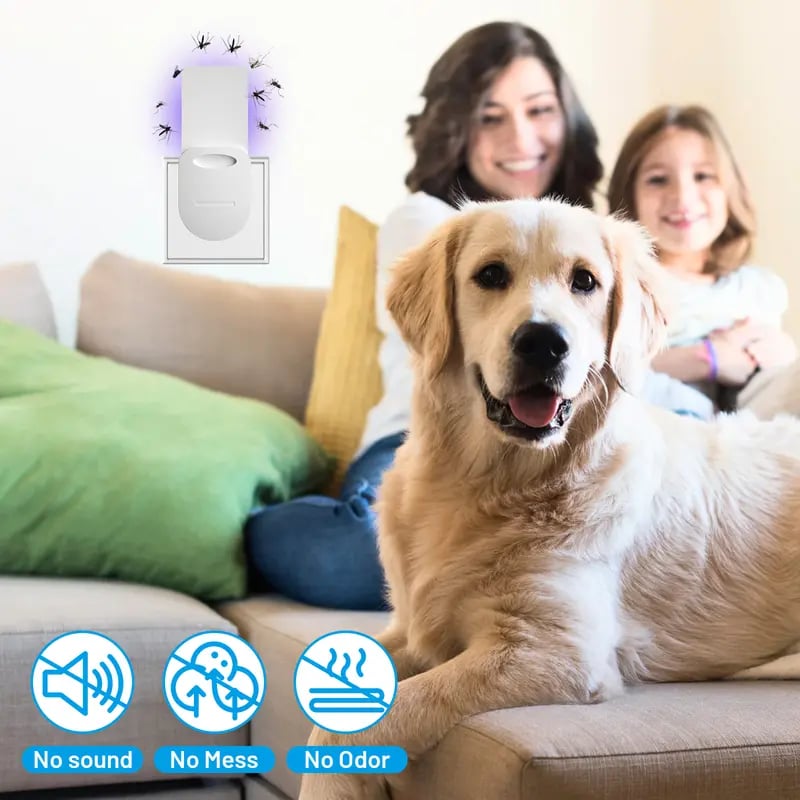 🎁TikTok Last Day Sale - 70% OFF🔥(1 Device + 5 Refills)Fruit Fly Traps for Indoors,Gnat Traps for House Indoor Plug-in Light for Flies