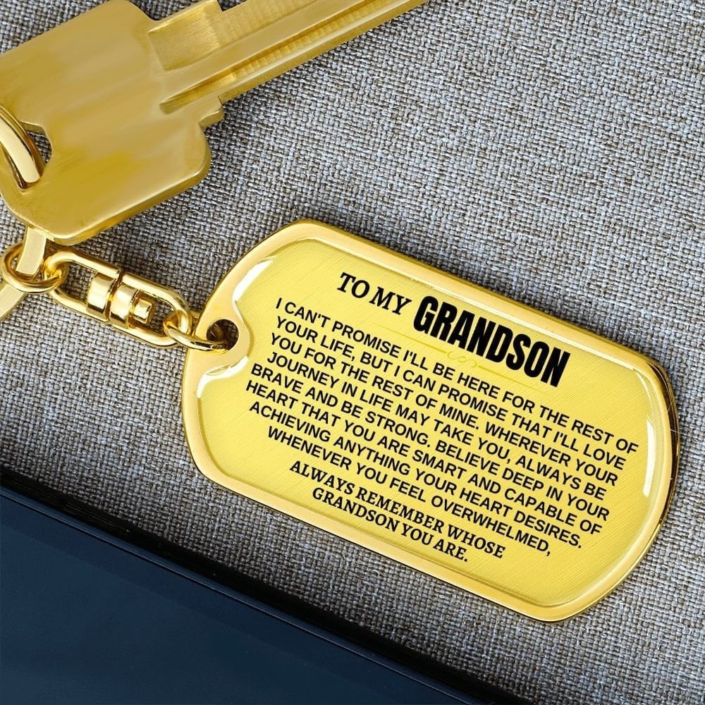 🎁Last Day 49%--🔥 To My Grandchildren - Remember Whose Grandchildren You Are - Unique Keychain