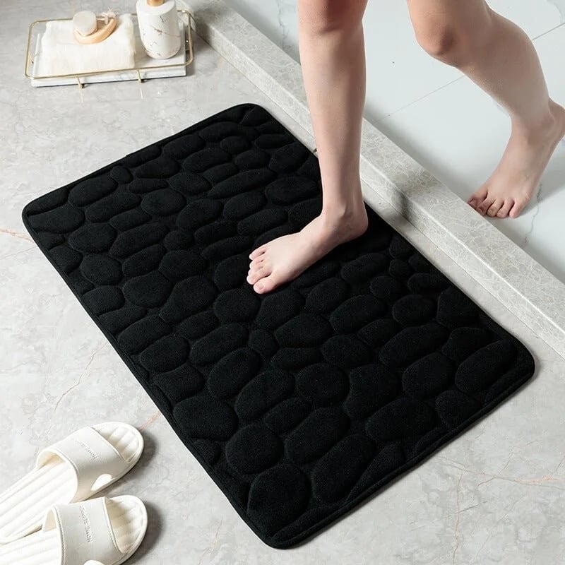 🔥(Last Day Sale- 50% OFF) Cobblestone Embossed Bathroom Bath Mat - Buy 2 Free Shipping