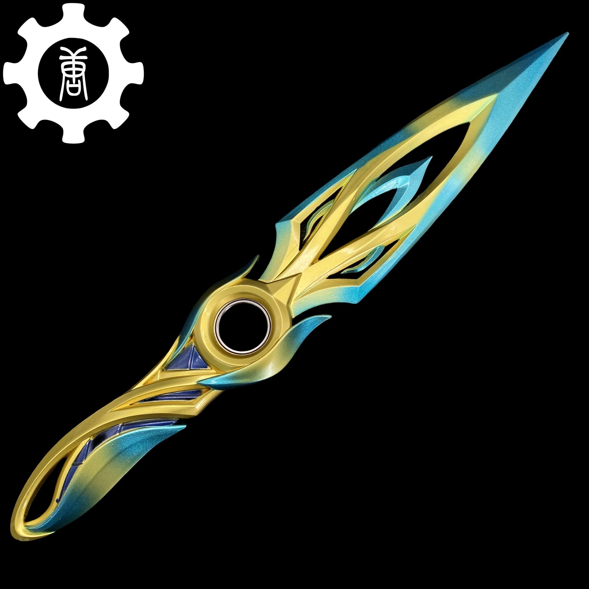 Metal Dull Blade Mystbloom Kunai 11'' Game Prop 3 Colors