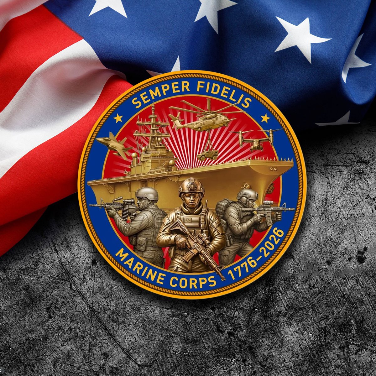Marine Corps 250th Anniversary Commemorative Coin