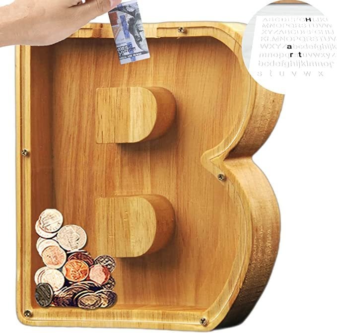 🎉LAST DAY -70%OFF - 🔥💵Piggy Bank-Wood Gift For Kids⚡Buy 2 Get Free Shipping