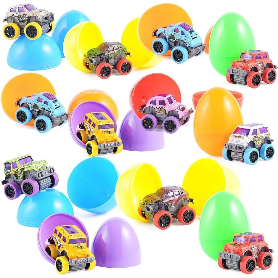 🎁TikTok Spring Last Day Promotion 48% OFF-🚗-Alloy Mini Q-Cartoon Doodle Easter Egg Car - Surprise & Fun in Every Egg!