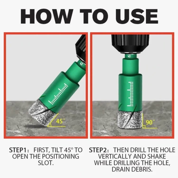 Brazed Dry Drill Hole Drill Bits