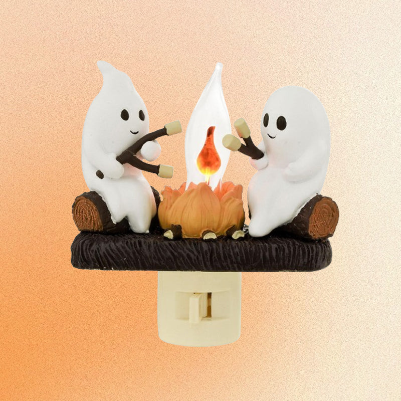 ✈️Ready to Ship - 🔥2024 Ghosts Campfire Flicker Flame Nightlight✨🔥👻 - 🎁BUY 2 FREE SHIPPING