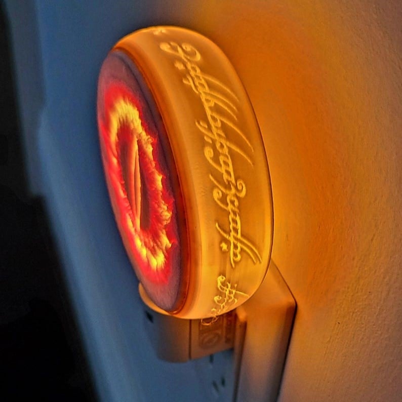 Eye of Sauron LED Plug-in Lithophane Night Light