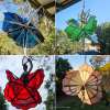 Tanzende Dame Buntglas-Windspiel