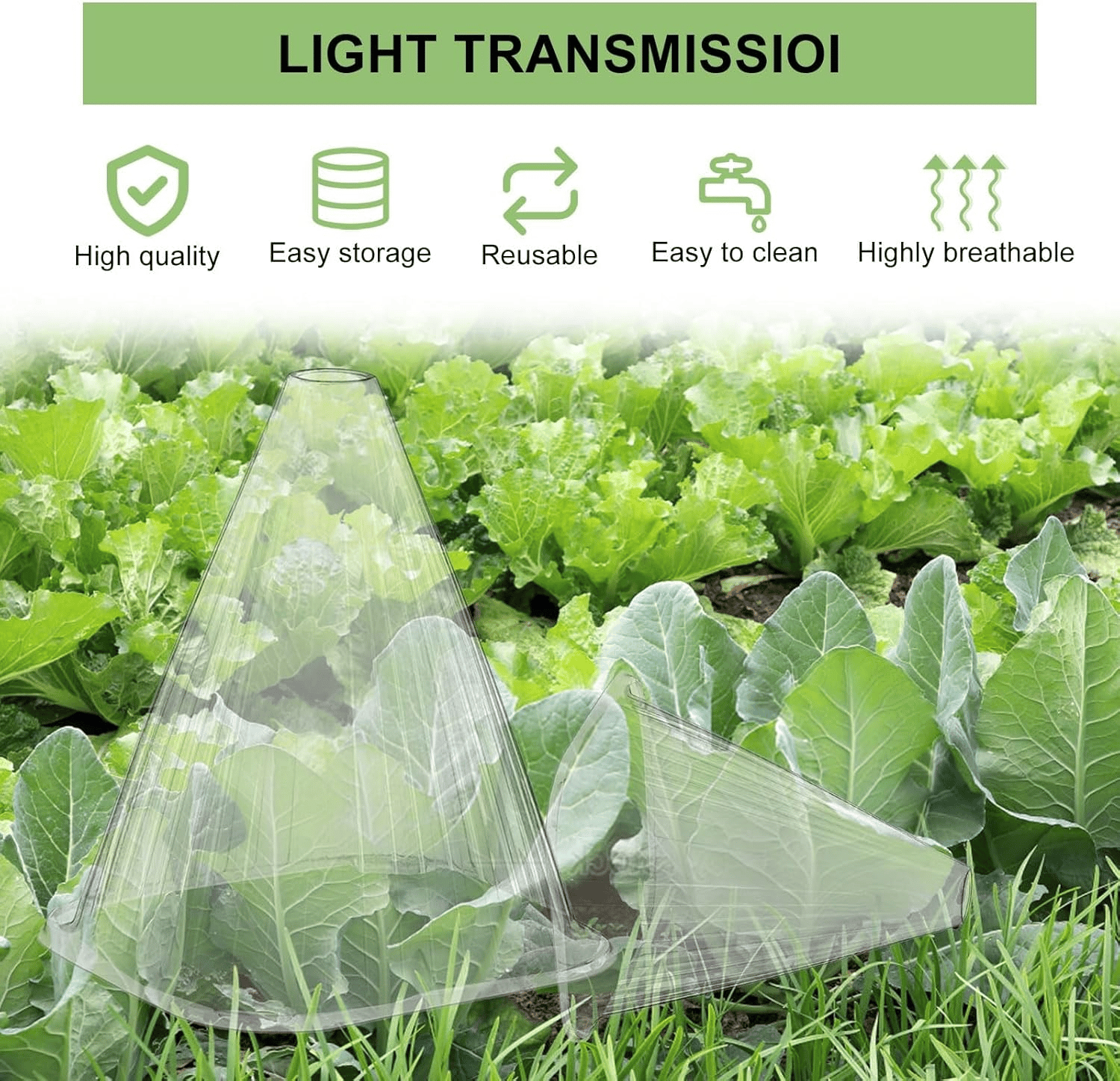 🌿Gardening Greenhouse Plant Covers 🌱Reusable, light-transmitting and breathable💪Prevent🐛insect🐓Poultry❄Frost🌧Rain🌪Wind