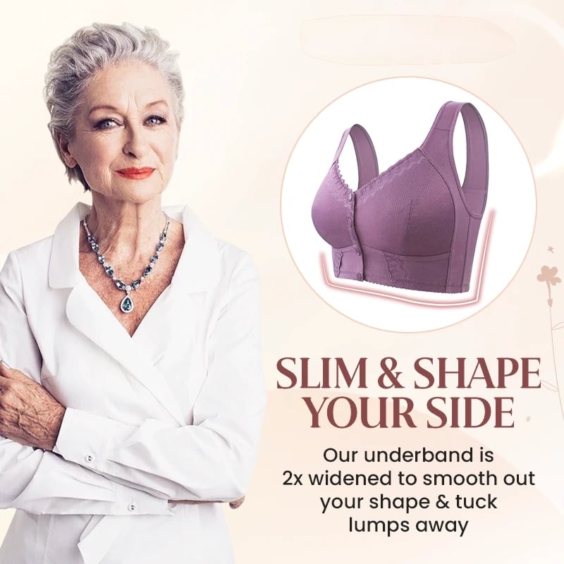 🌹Limited Sale 50% OFF🌹2024 New Front Closure Breathable Bra For Seniors