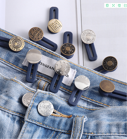 🎁🎁(Mother‘s Day Hot Sale - 50% OFF) Jeans Retractable Button（3PCS）