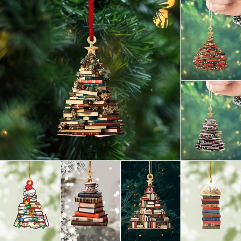 🌲Early Christmas Sale 50% OFF🎁Book Tree Ornament - Perfect Gift For Book Lovers